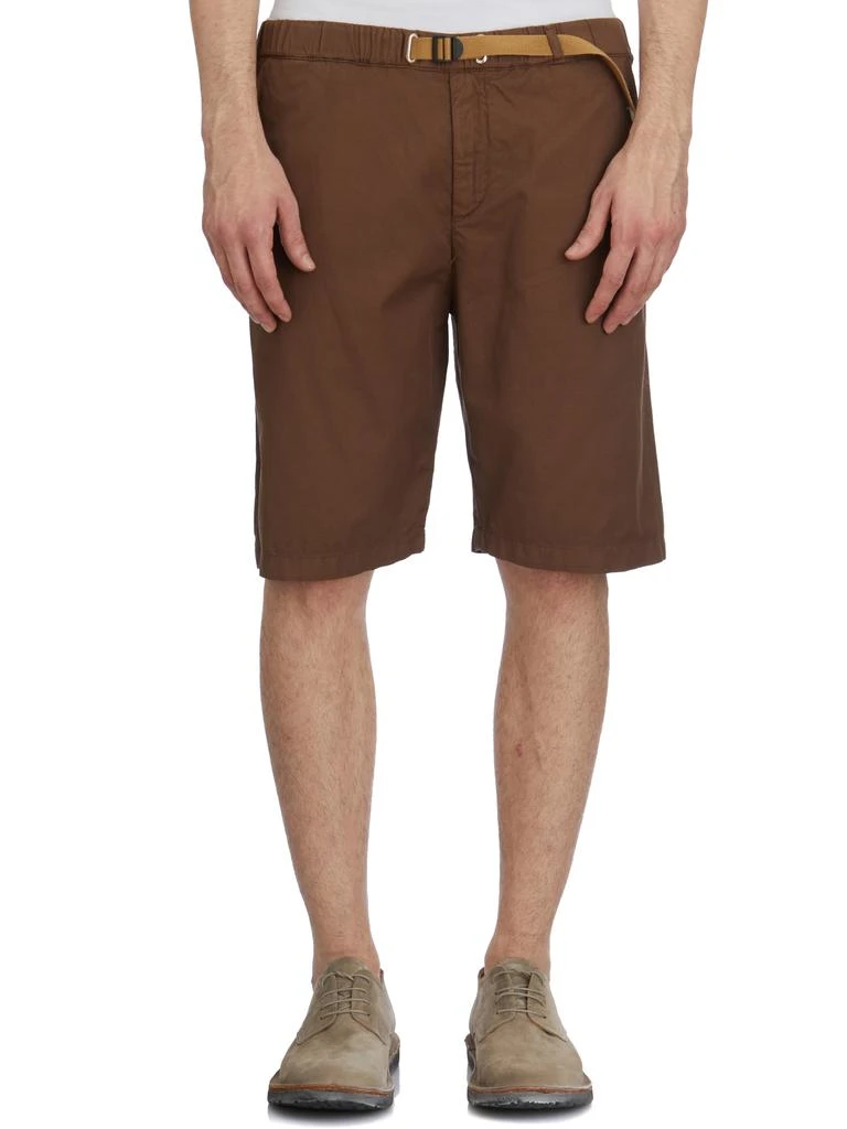 WHITE SAND COTTON AND LINEN BERMUDA SHORTS 1