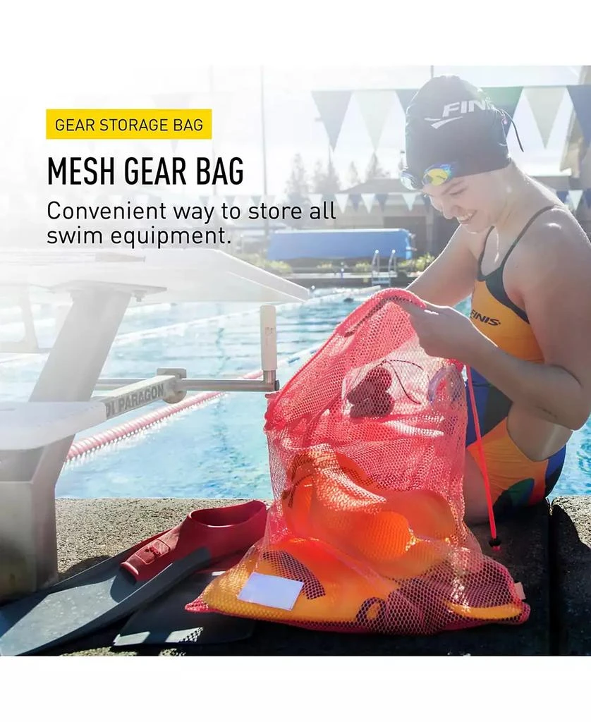 FINIS Mesh Gear Bag - Mesh Swim Bag for Swim Gear and Accessories - Pool Bag to Hold Goggles, Swim Fins, and Snorkels 3