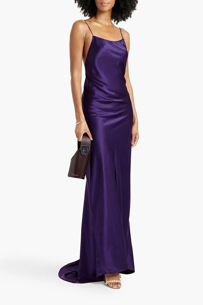 Nili Lotan Elizabeth silk-satin gown 2