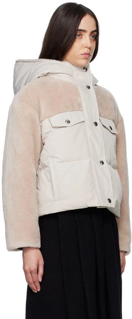 Yves Salomon Beige Paneled Jacket 2