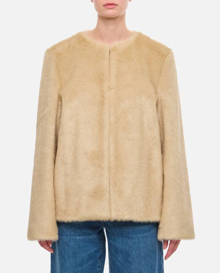 Loulou Studio Faux Fur Short Coat 1