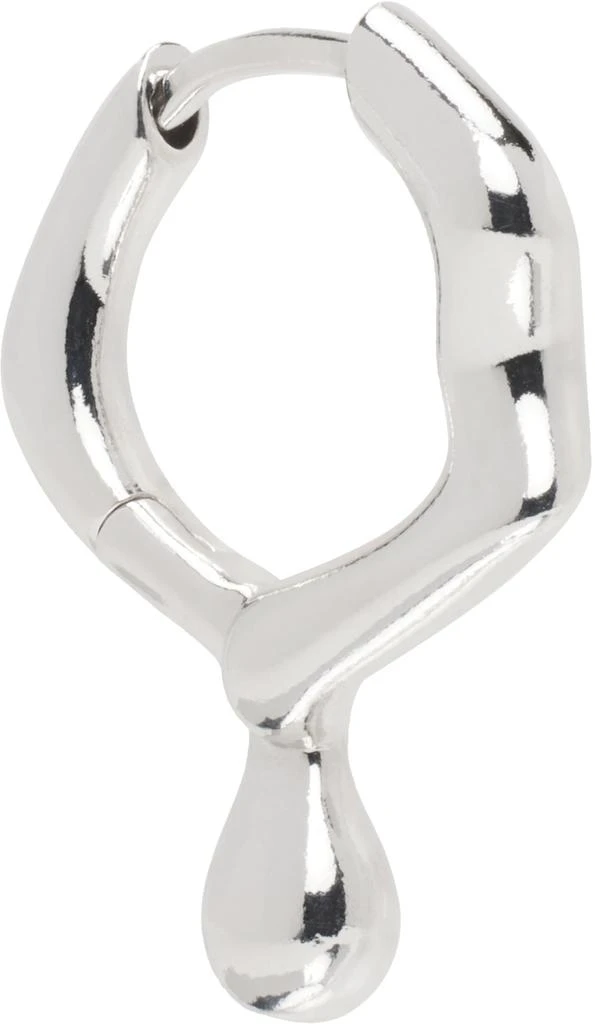 Maria Black Silver Mira Huggie Single Earring 2