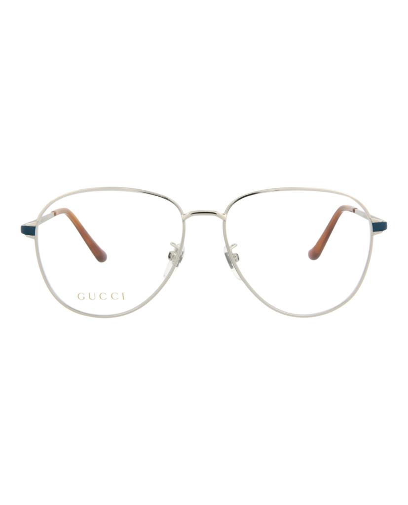 Gucci Aviator-Style Metal Optical Frames