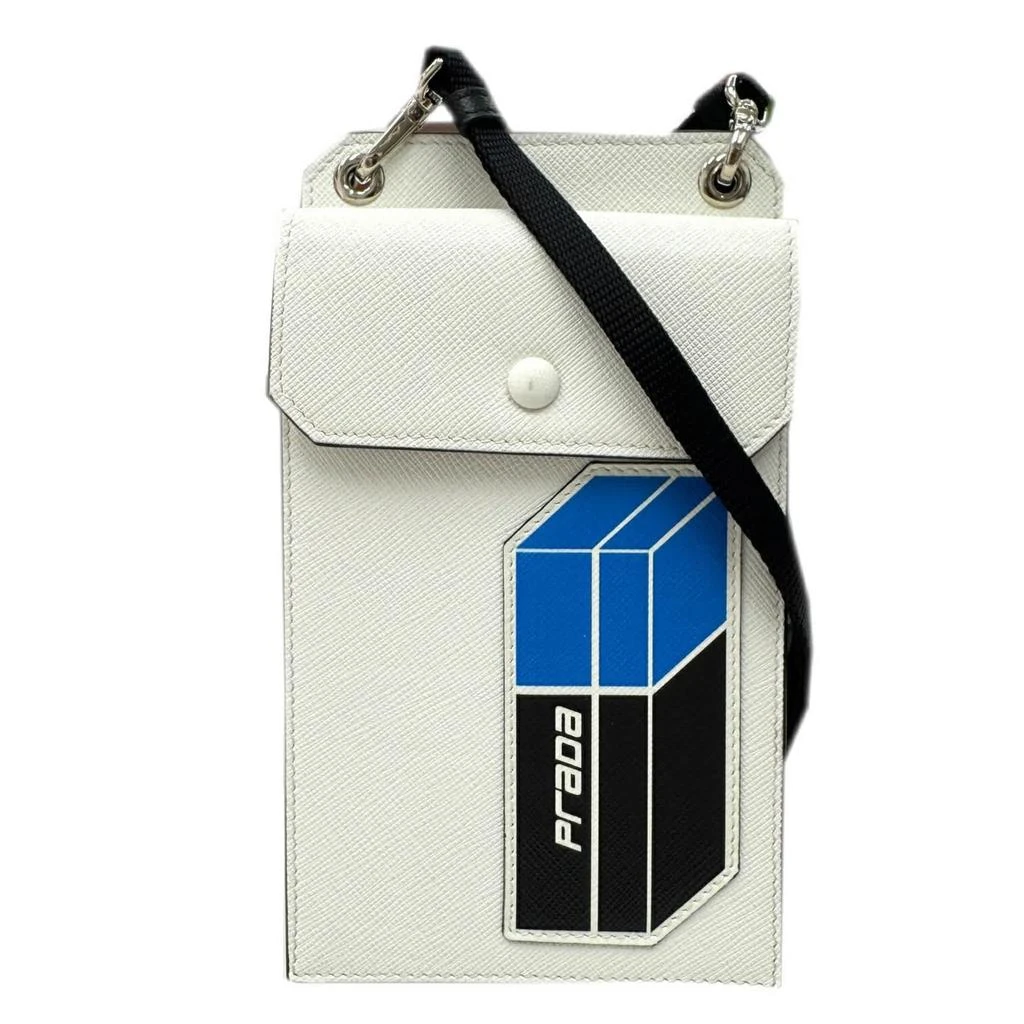 Prada blue Saffiano Pouch Shoulder Bag (Pre-Owned)