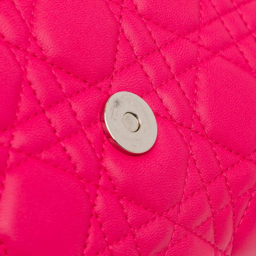 Dior Dior Pink Leather Lambskin Cannage Soft Flap Bag 10