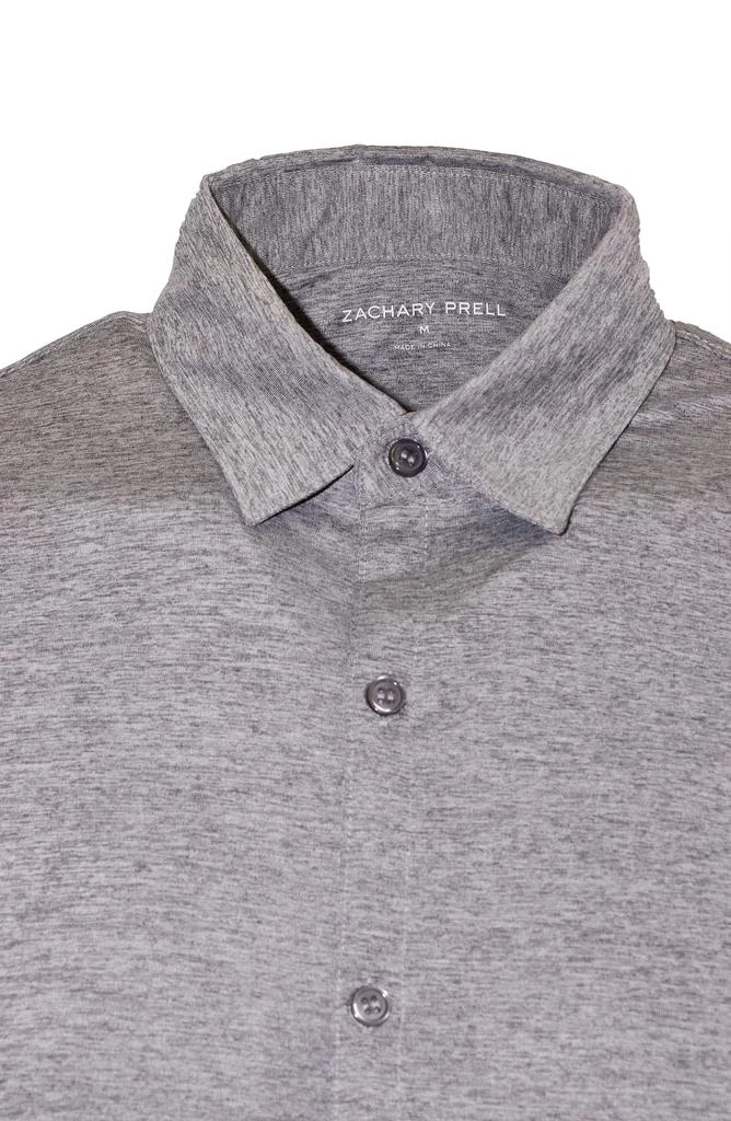 Zachary Prell Bill Stretch Knit Button-Up Shirt 7