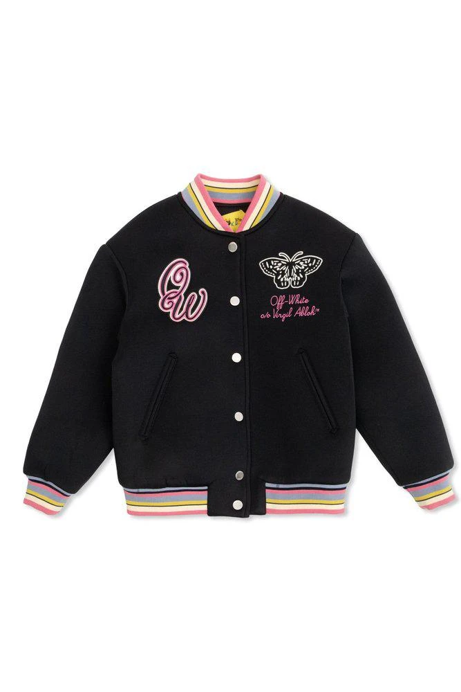 Off-White Off-White Kids Butterfly-Embroidered Jacket