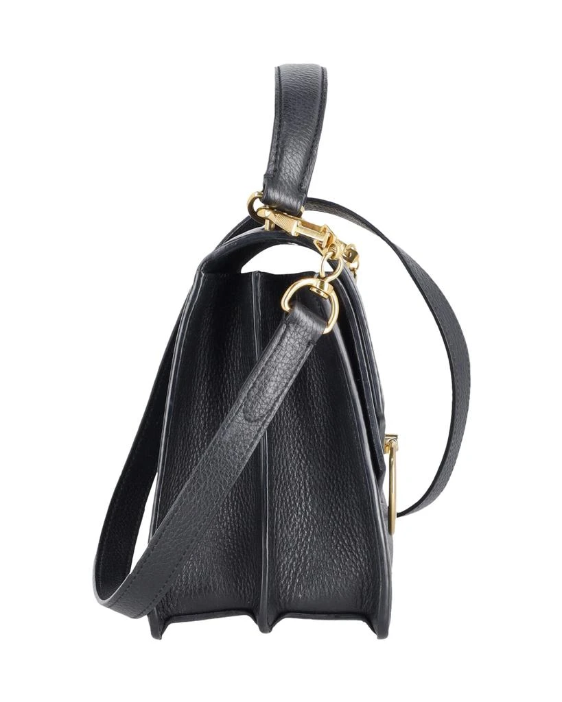 Mulberry Harlow Satchel Crossbody Bag in Black Grained Leather 3