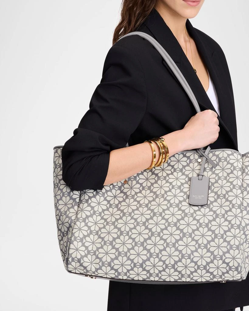 Kate Spade large spade flower jacquard tote bag 2