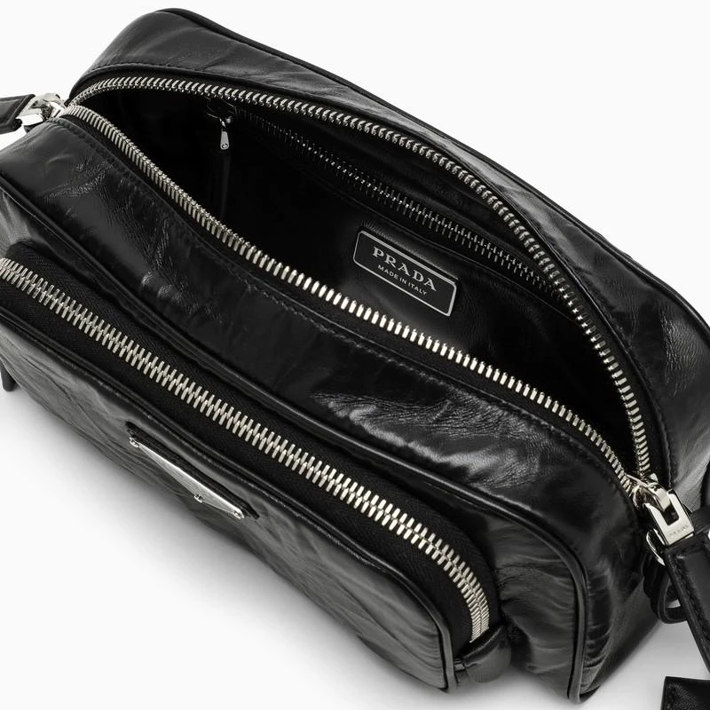 Prada Black leather shoulder bag 6