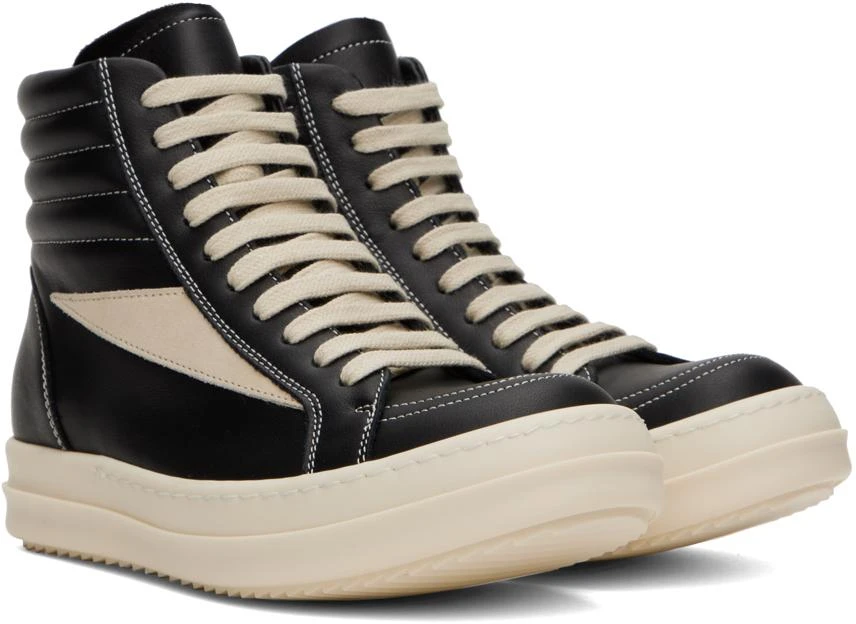 Rick Owens Black Porterville High Vintage Sneakers 4