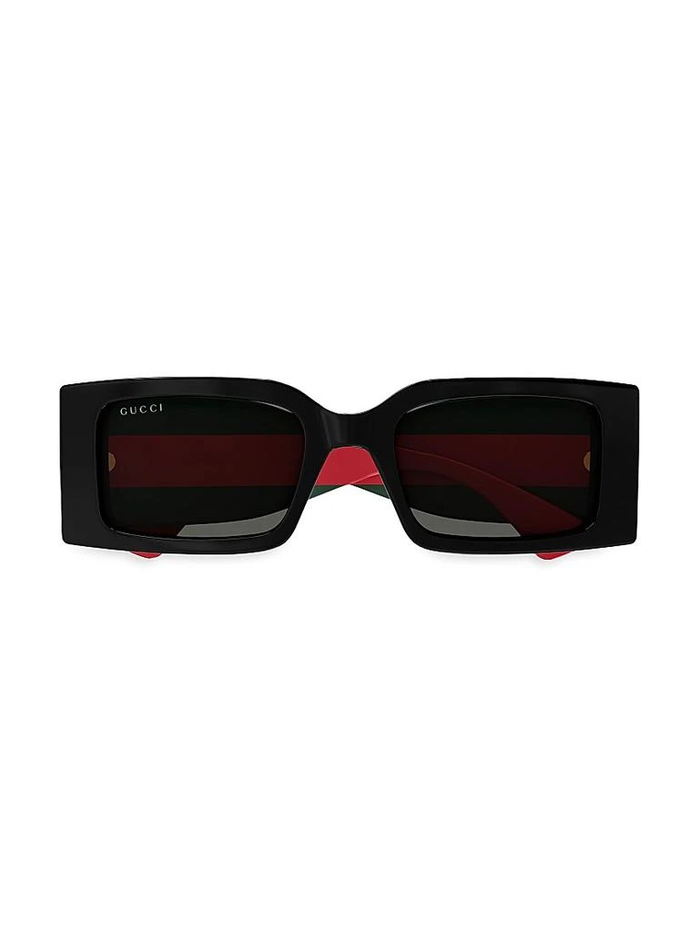 Gucci New Pop Web 52MM Rectangular Sunglasses 3
