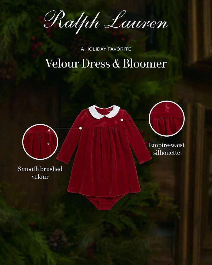 Ralph Lauren Polo Girls
Velour Dress
Bloomer - Baby 4