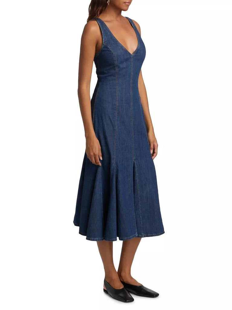 Reformation Serafina Denim Midi-Dress 4