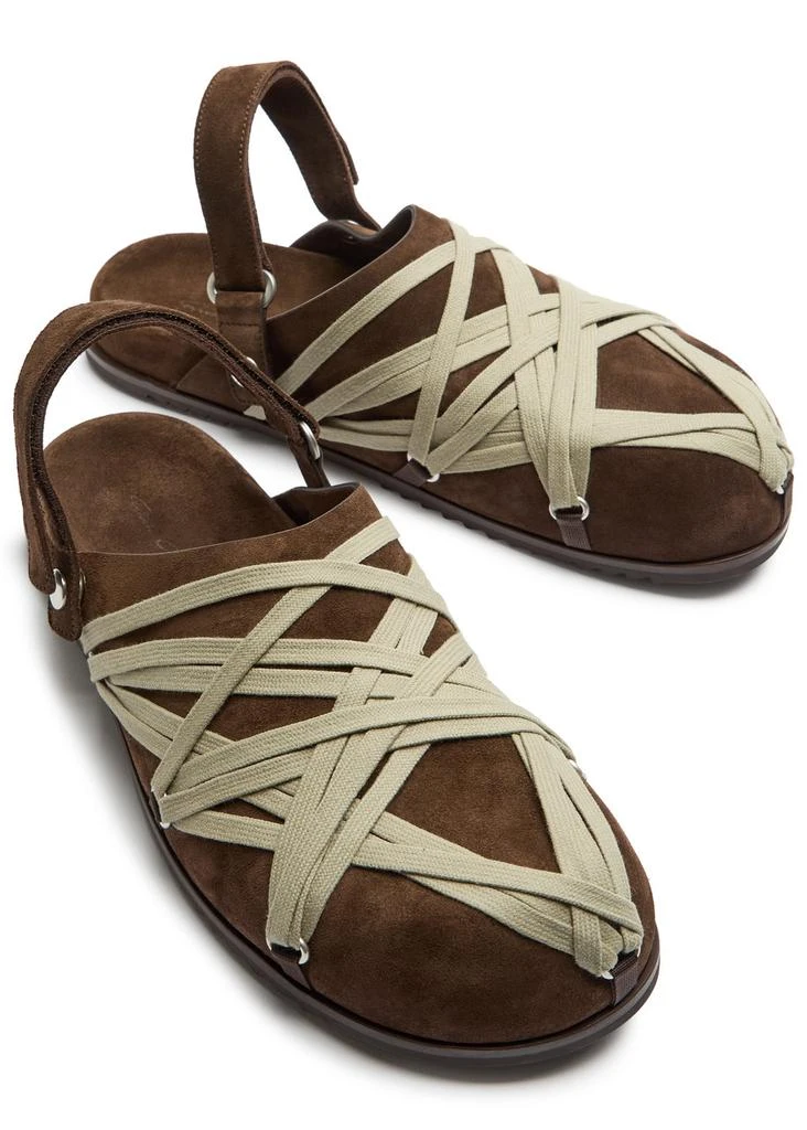 Rick Owens Mega Lace suede mules 3