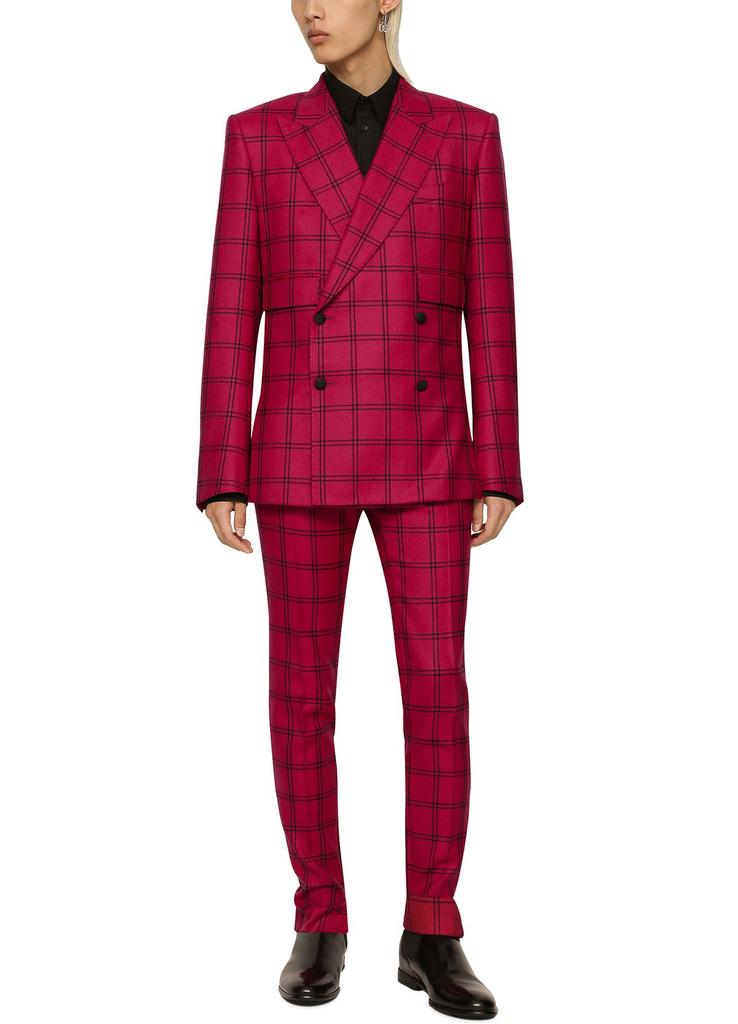 Dolce & Gabbana Check wool pants