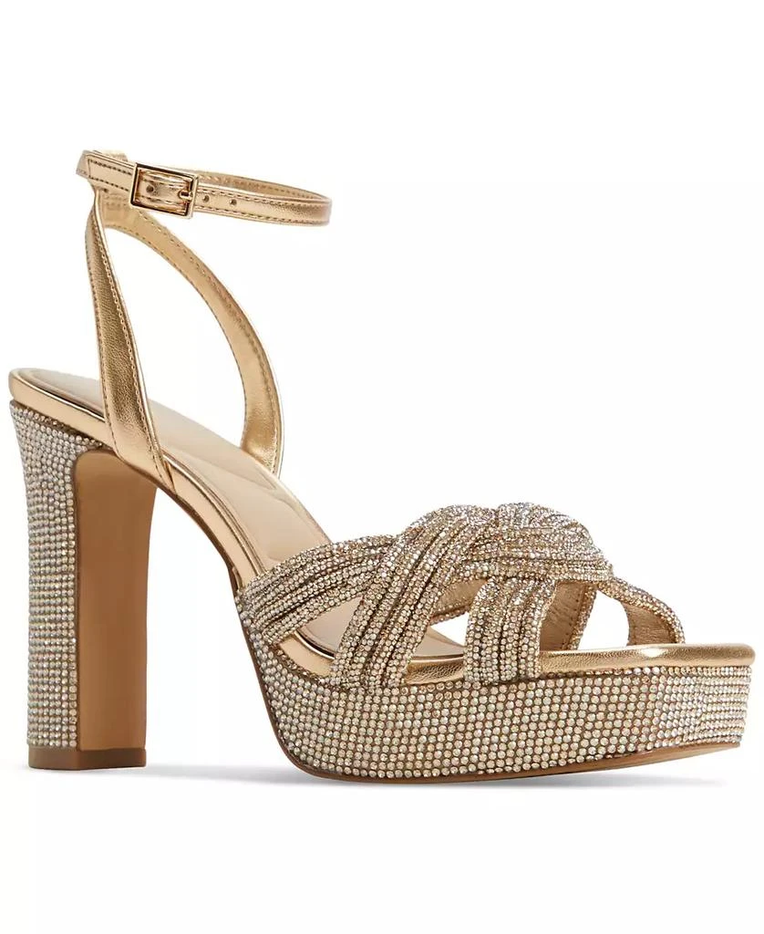 ALDO Women's Shimma Rhinestone Platform Dress Sandals 1