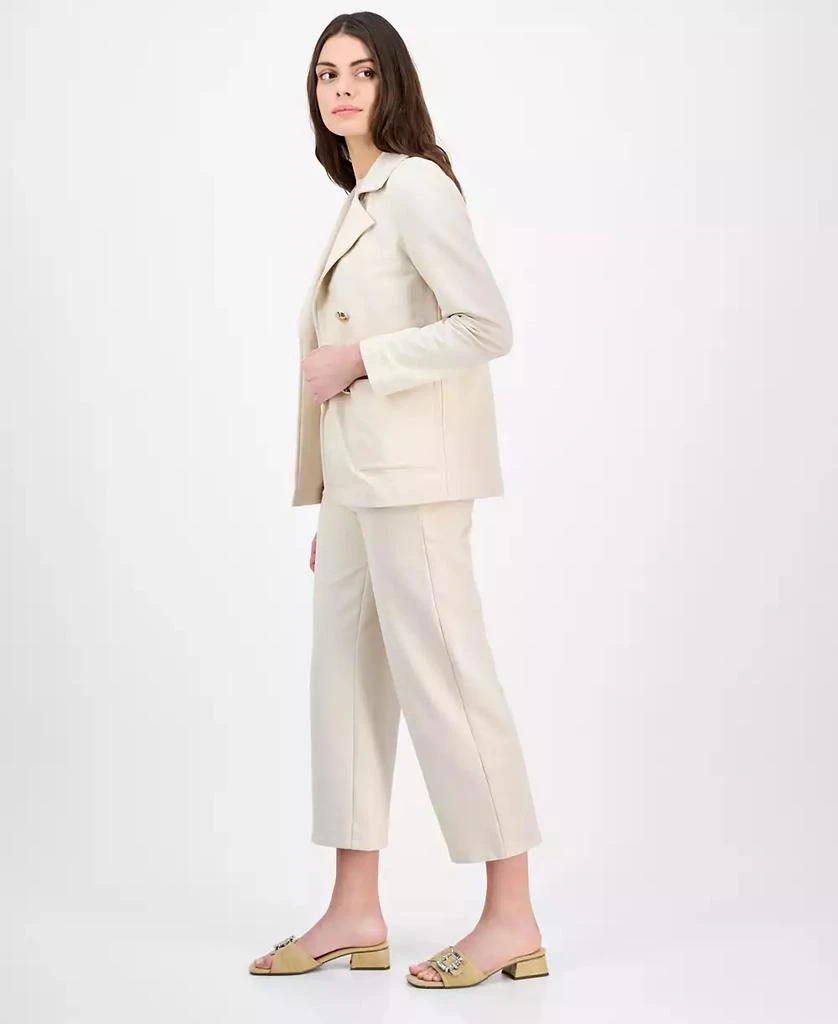 Anne Klein Petite French Terry Faux Double-Breasted Jacket 2