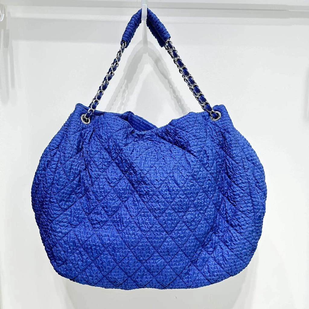 Chanel Chanel Blue Fabric Shopping Bag 2