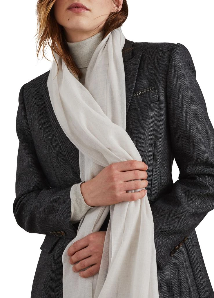 Brunello Cucinelli Cashmere and silk scarf 7