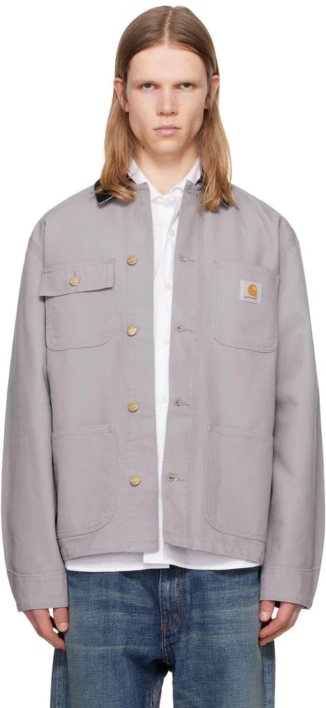 Carhartt WIP Gray Michigan Chore Jacket 1