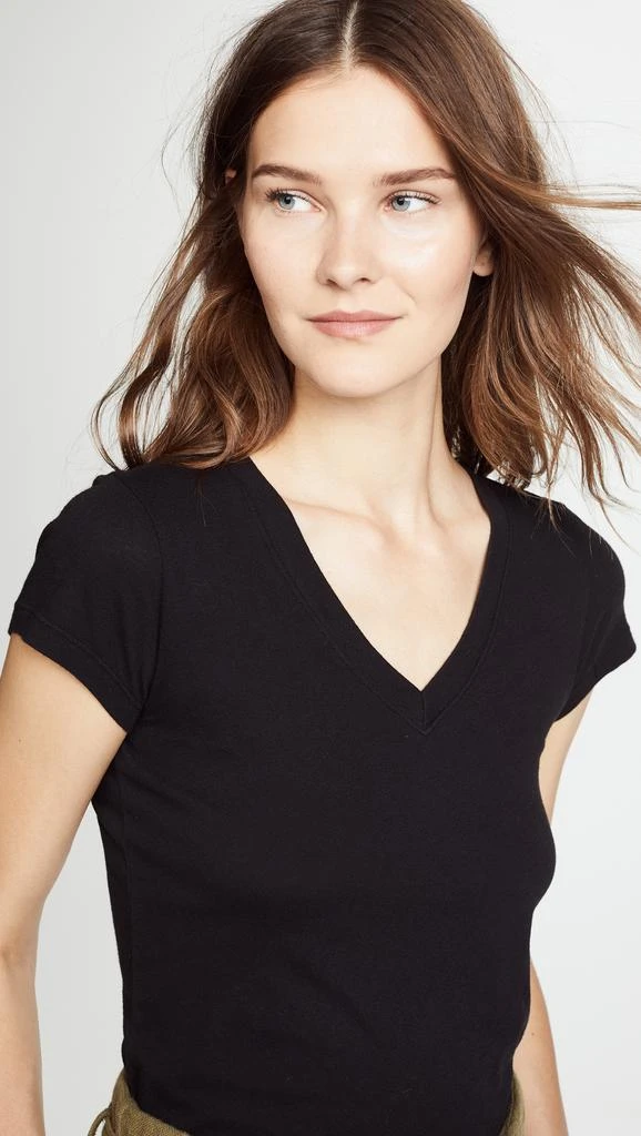 L'Agence Becca V Neck Tee 5