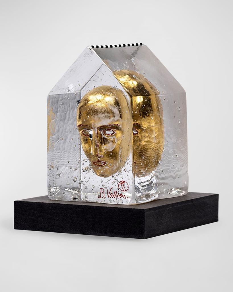 Kosta Boda My Palace Golden Head, Clear and Gold