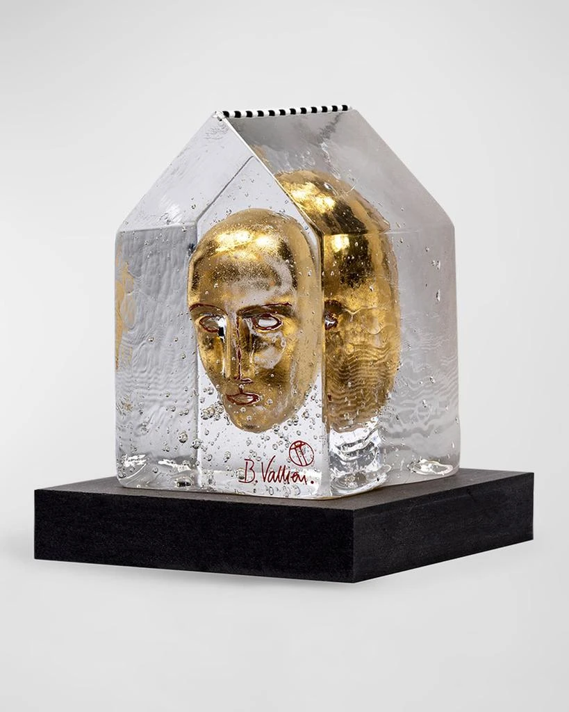 Kosta Boda My Palace Golden Head, Clear and Gold 1