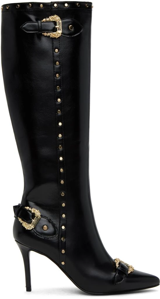 Versace SSENSE Exclusive Black Hardware Boots 1