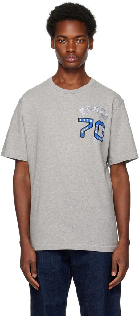 Kenzo Gray Kenzo Paris Academy T-Shirt 1