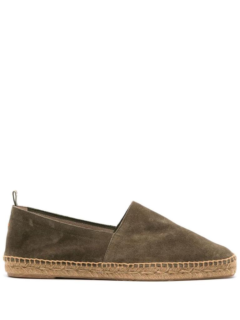 CASTAÑER Castañer Pablo Espadrilles Low-Cut In Green Cotton