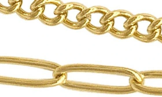 ADORNIA Mixed Chain Necklace Set 5