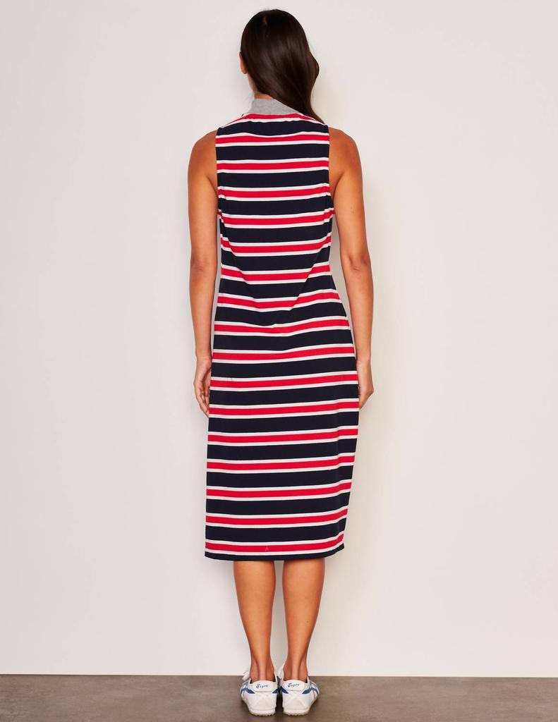 Sundry Sundry - Stripe Mock Neck Dress