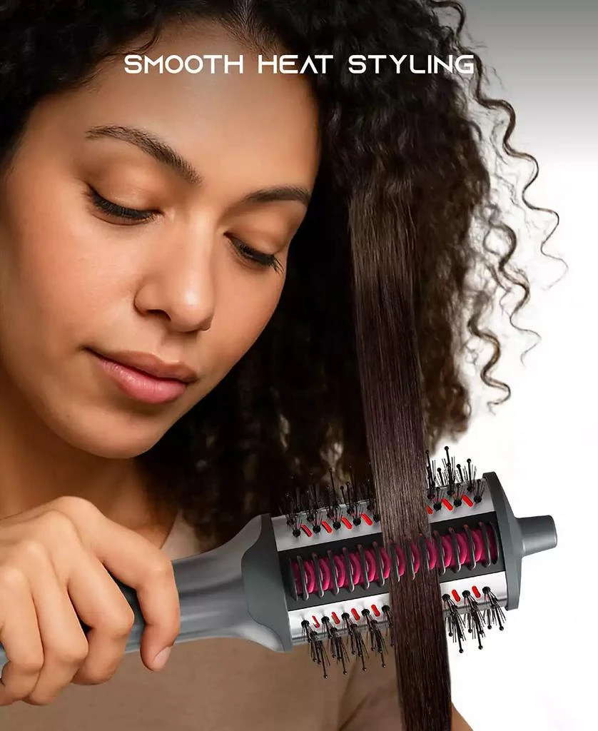 Tzumi Red Light 5-in-1 Dryer Brush and Heat Comb 5