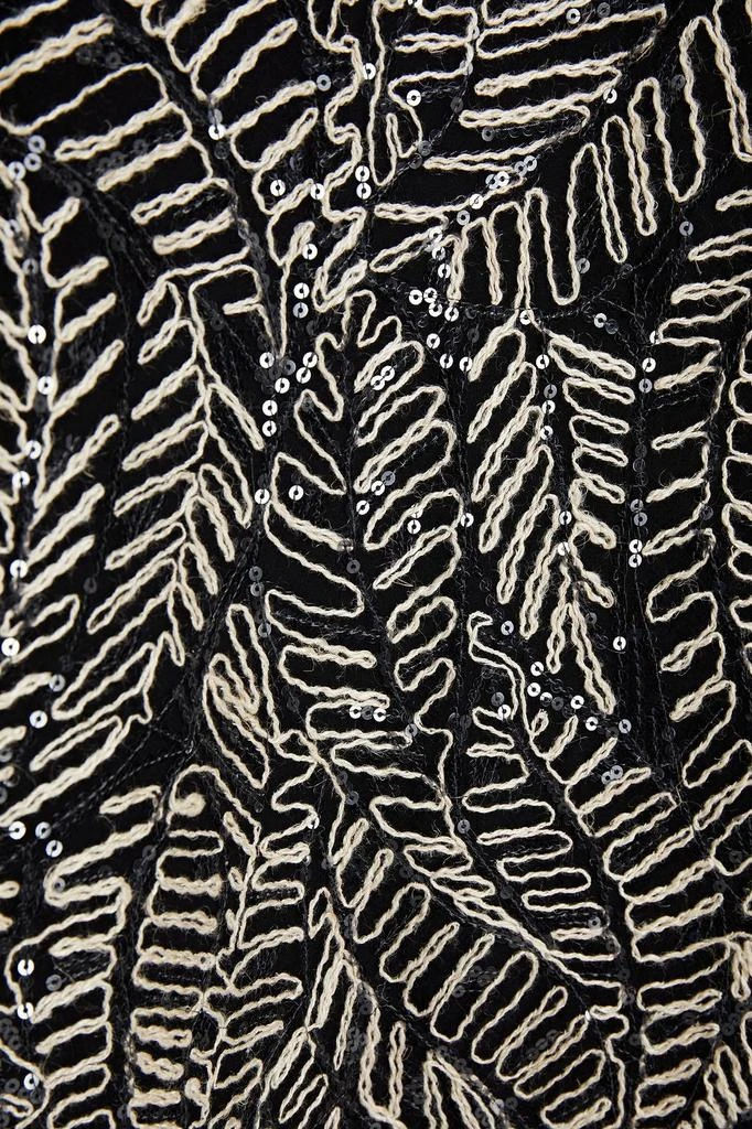 Brunello Cucinelli Embellished silk-organza top 4