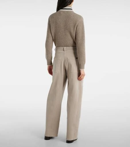 Brunello Cucinelli Mid-rise wide-leg jeans 3