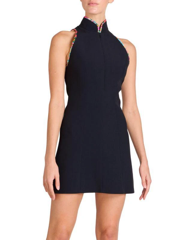 Andrew Gn Paisley Crepe Mini Dress 1