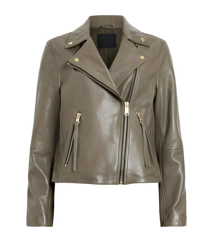 ALL SAINTS Leather Dalby Biker Jacket 1