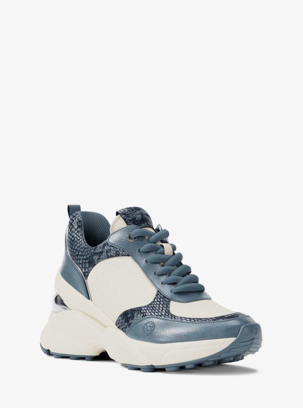 Michael Kors Katrina Mixed-Media Wedge Trainer