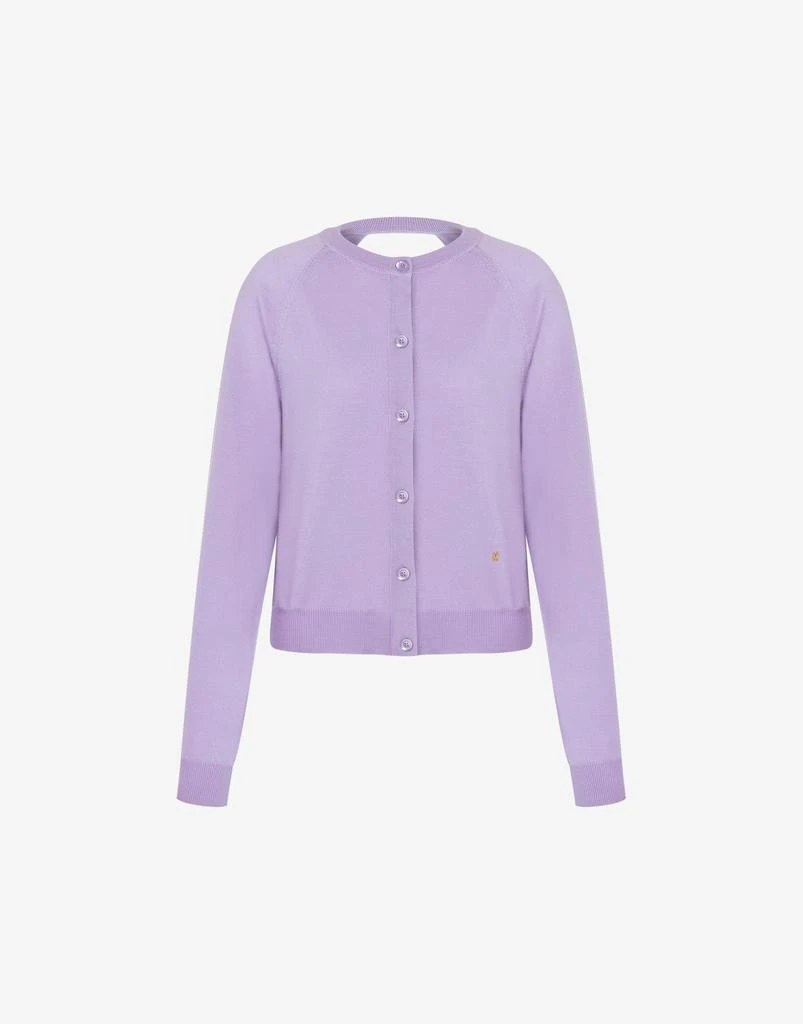 Moschino Cardigan In Wool Golden M 1