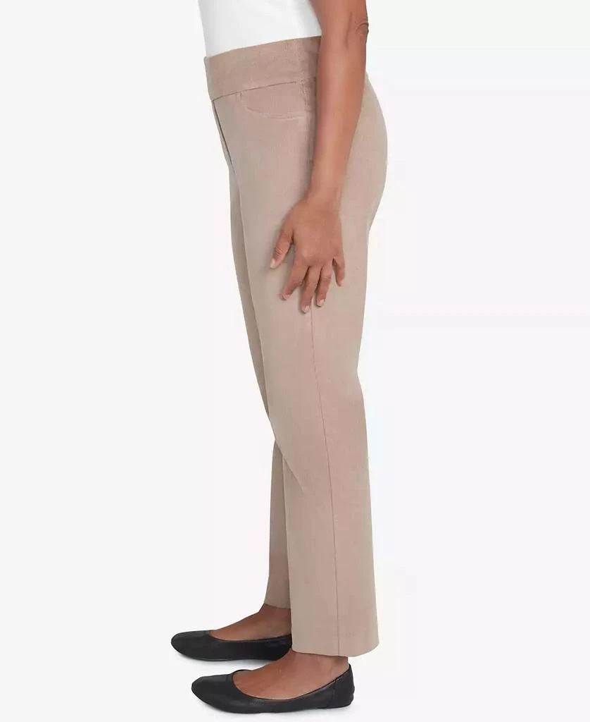 Alfred Dunner Petite Telluride Modern Corduroy Faux Fly Front Short Length Pants 4