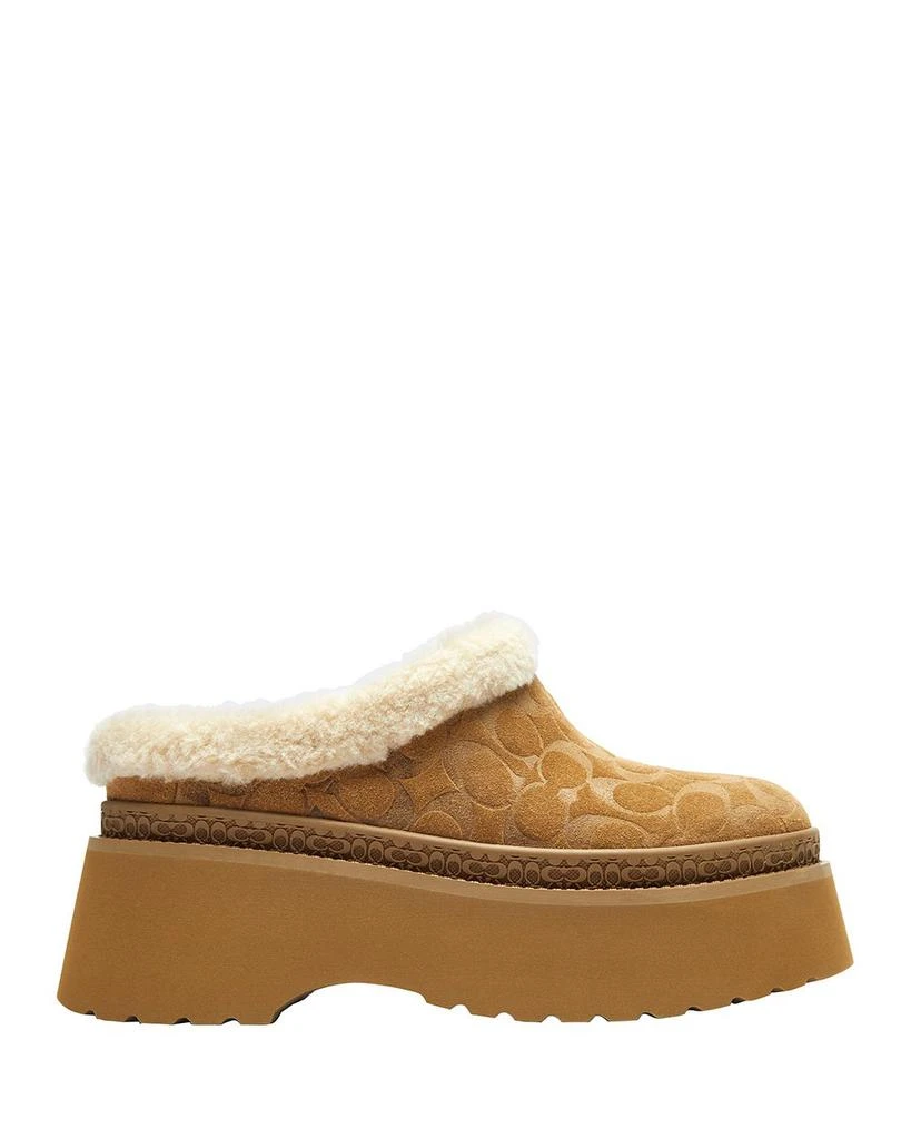Coach Women's Cecelia Signature Suede Platform Clogs 3