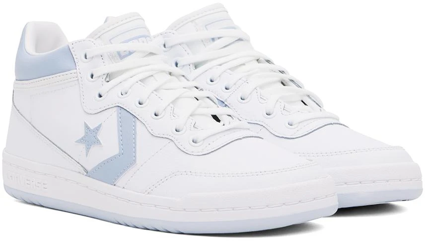 Converse White & Blue CONS Fastbreak Pro Leather & Nylon Sneakers 4