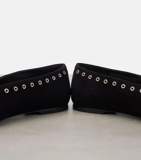 Shop Suede lace-up ballet flats on Sale at BeyondStyle – Get 31