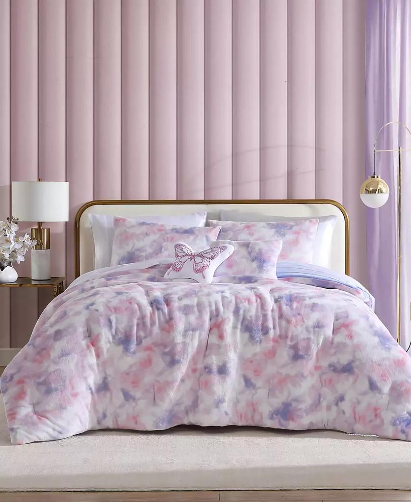 Betsey Johnson Sunset Tie Dye Plush 4-Pc. Comforter Set