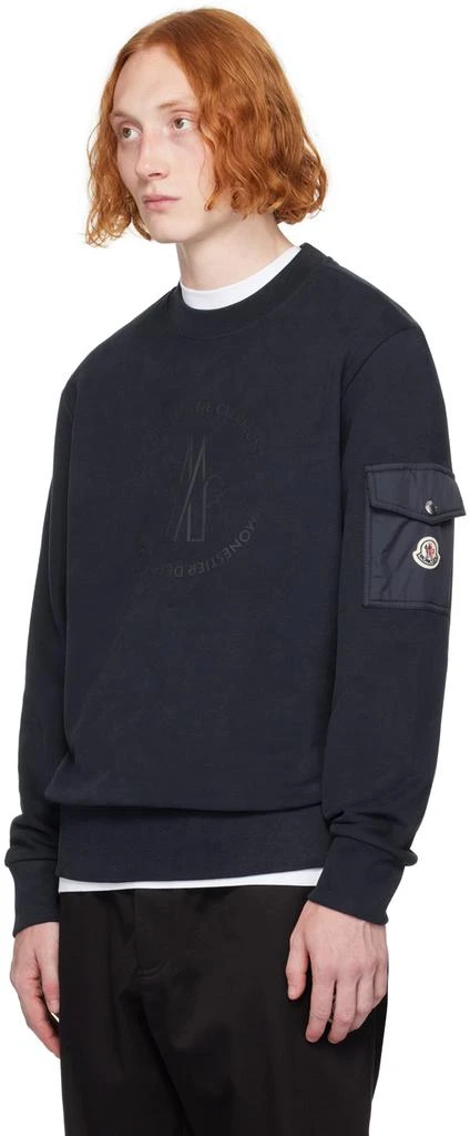 Moncler Navy Bonded-Logo Sweatshirt 4