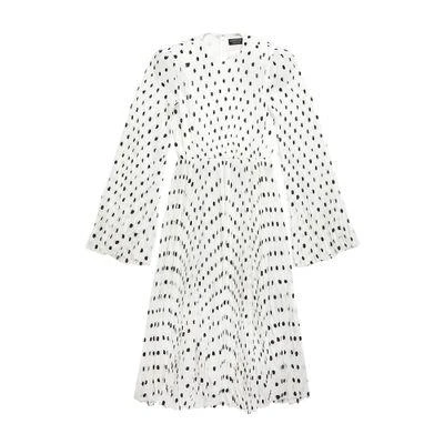 Balenciaga Hand drawn polka dot pleated dress 1
