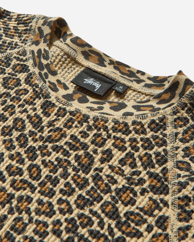 STUSSY Basic Stock Thermal Longsleeve T-Shirt Leopard - BeyondStyle