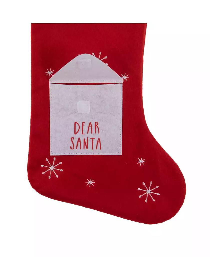 Northlight 19" Dear Santa Envelope Christmas Stocking