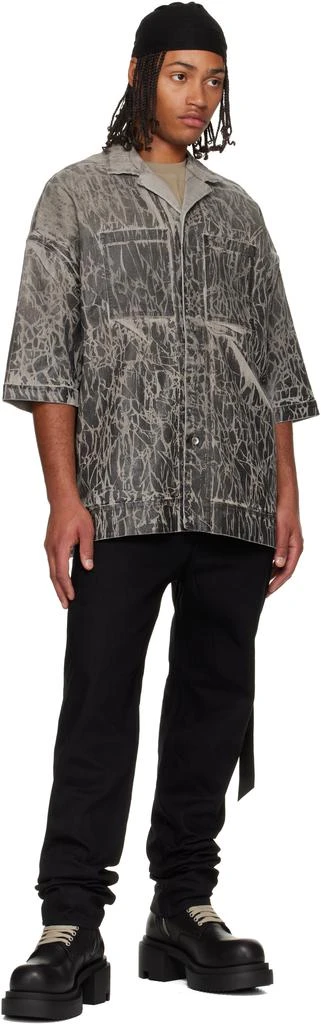 Rick Owens Black Concordians Collapse Long Jeans 4